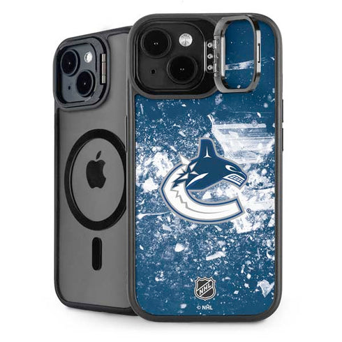 NHL Vancouver Canucks Frozen iPhone 14 Kickstand Case